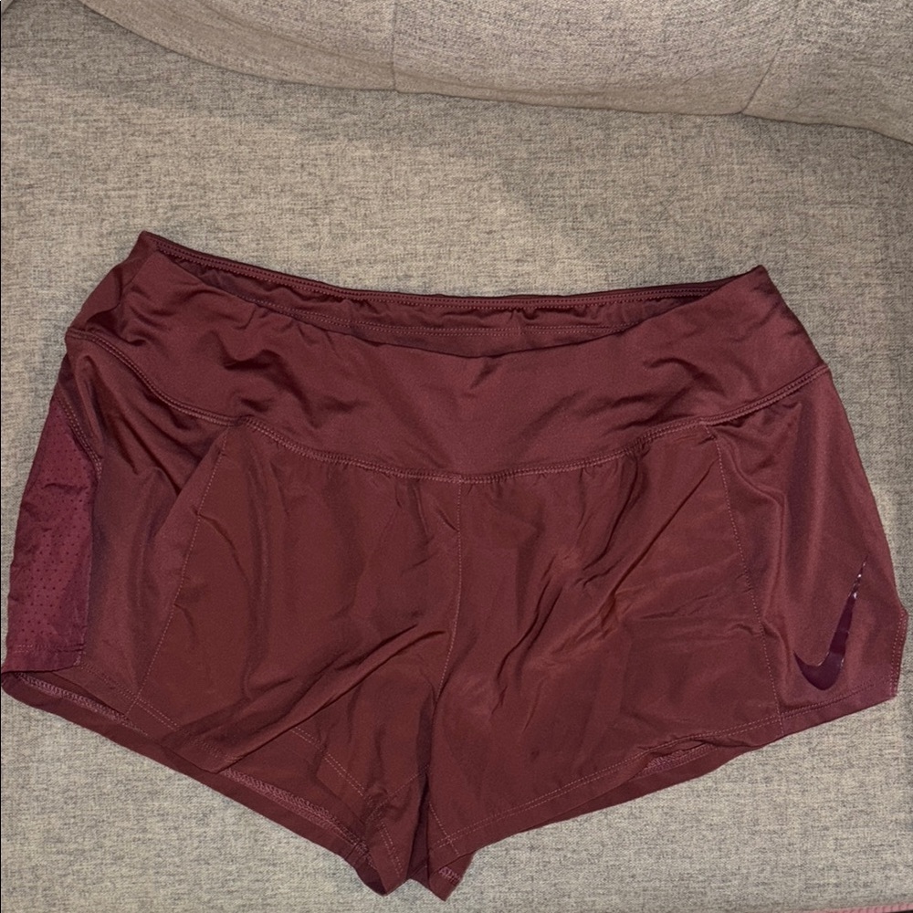 Nike Women's Burgundy Athletic Shorts